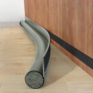 2 Adet Gri Lüks Model Kapı Altı Rüzgar Önleyici Sünger Rüzgarlık 90 cm