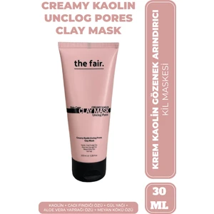 the fair. Siyah Nokta Karşıtı Kaolin Gözenek Temizleyen Yağlı ve Karma Ciltler için Kil Maskesi 30 ml