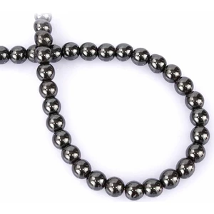 Uçar Doğal Taş Hematit Doğal Taş Parlak Füme 8mm Dizi