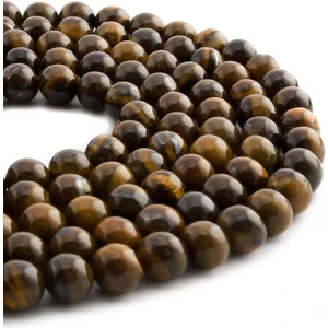 Uçar Doğal Taş Kaplangözü Doğal Taş Parlak Küre Kesim 8mm Dizi [ab]