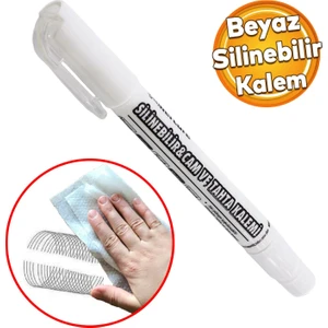 Silinebilir Tebeşir Işaretleyici Mercure Beyaz Kalem Metal Plastik Cam Ahşap Yüzey Yağlı Boya Uç