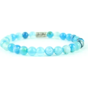 Kendin Gibi Mavi Akik Taşı Doğal Taş Bileklik – 6 mm