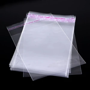 Şeffaf Bantlı 20X25 cm Parlak Jelatin Poşet 250 Adet Şeffaf Poşet