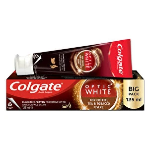 Optic White 2 AdetKahve, Çay ve Tütün Kullananlar İçin Diş Macunu 125 ml