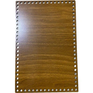 Ala Depo Ahşap Dikdörtgen Sepet Tepsi Tabanı 30X20 cm Ceviz Çift Yüz 3 mm Mdf