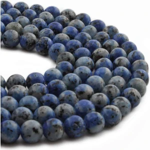 Uçar Doğal Taş Raindrop Azurit Doğal Taş Parlak Küre Kesim 8mm Dizi