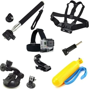 Tüm Aksiyon Kameralara Uyumlu Evrensel Aksesuar Seti 9 Parça