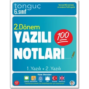 Tonguç Akademi 6. Sınıf Yazılı Notları 2. Dönem 1 ve 2. Yazılı