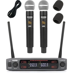 Lv-502EE UHF Dijital 2x30 Kanal Çiftli EL Telsiz Kablosuz Mikrofon