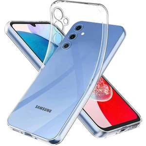 Samsung Galaxy M34 5g ile Uyumlu Kılıf Şeffaf Kamera Korumalı Esnek Silikon Telefon Kılıfı Kapak