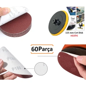 Delikli Cırt Zımpara Kağıdı 115 mm Paket 60 Adet