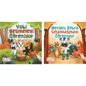 Meraklı Zebra Selamlaşmayı Öğreniyor - Yobi Besmeleyi Öğreniyor 2 Kitap - Şevval Tiryaki