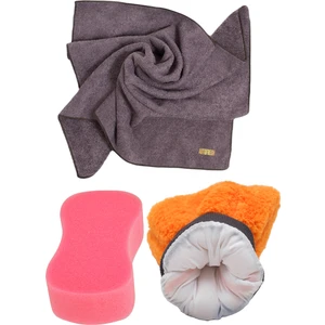 Auto Fresh Autofresh Oto Yıkama Araba Kurulama Araç Cam Temizlik 3'lü Mikrofiber Bez Bakım Seti