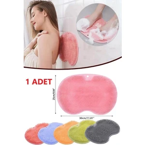 Vantuzlu Ayak Banyo Fırçası Banyo Lifi Duvara Fayansa Yapışan Sırt Masaj Pedi Banyo Lif