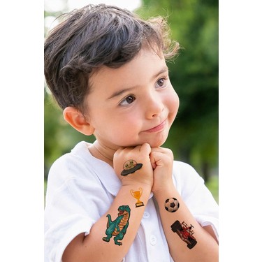 BP Tattoo T-Rex Renkli Dinozor ve ...