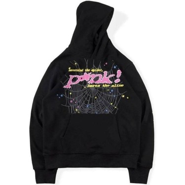 Black Sokak Unısex Siyah Spıder Pink World Wild Baskılı Fiyatı
