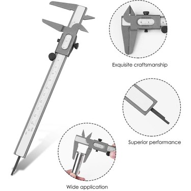 あんぺ Liyao Kaliper Mikrometre Dijital Cetvel Ölçme Aracı A15C11 Fiyatı
