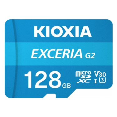 Kioxia 128GB Exceria G2 Micro SDXC A1 UHS1 V30 U3 4K Kayıt Hafıza Kartı (LMEX2L128GG2)-SD