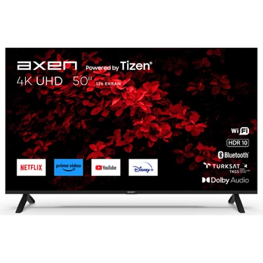 Axen AX50FMN501 50" 127 Ekran Uydu Alıcılı 4K Ultra HD Smart LED