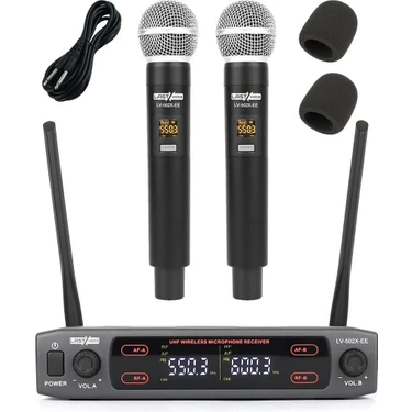 Lastvoice Lv-502EE UHF Dijital 2x30 Kanal Çiftli EL Telsiz Kablosuz