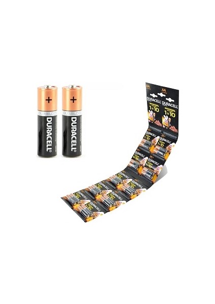 Pi̇l Aa Kalem Alkali̇n 20'li̇ Kartela Yirtmali Paket Duracell (Saat)