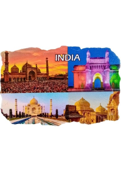 Hindistan Temalı Fresco Magnet