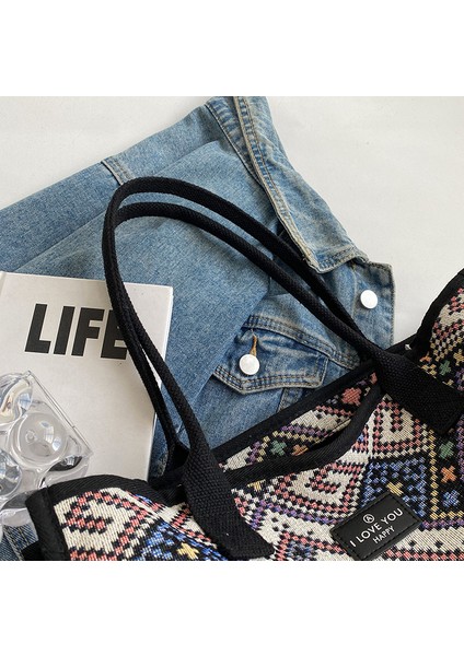 Çok Yönlü Kadın Moda Büyük Kapasiteli Sonbahar Moda Popüler Omuz Banliyö Çantası (Yurt Dışından)