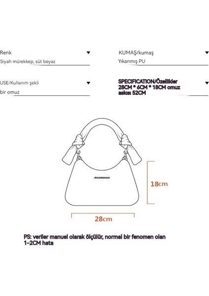 Koltuk Altı Moda Omuz Kentsel Minimalist Pu Çapraz Omuz Çantası (Yurt Dışından)