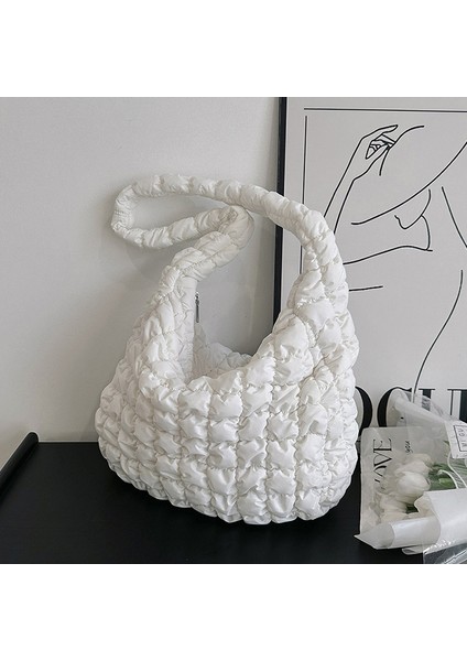 Koltuk Altı Omuz Moda Kadın Moda Kabarcık Ekose Kadın Niş Tasarım Çapraz Omuz Çantası (Yurt Dışından)