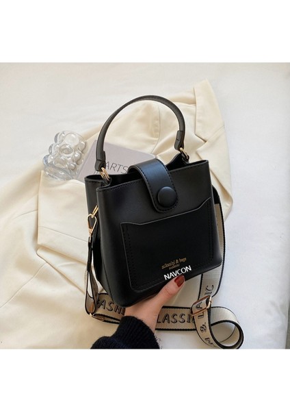 Bu Yılın Popüler Kadınlar Için Moda Bahar Modası El Omuz Crossbody Çok Yönlü Retro Kova Çantası (Yurt Dışından)