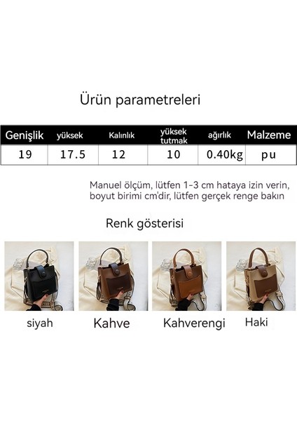 Bu Yılın Popüler Kadınlar Için Moda Bahar Modası El Omuz Crossbody Çok Yönlü Retro Kova Çantası (Yurt Dışından)
