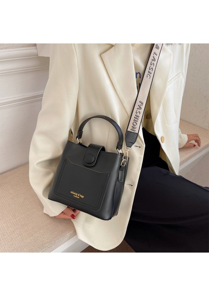 Bu Yılın Popüler Kadınlar Için Moda Bahar Modası El Omuz Crossbody Çok Yönlü Retro Kova Çantası (Yurt Dışından)