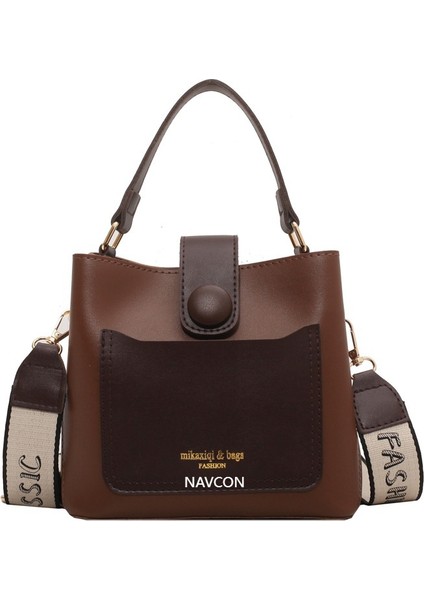 Bu Yılın Popüler Kadınlar Için Moda Bahar Modası El Omuz Crossbody Çok Yönlü Retro Kova Çantası (Yurt Dışından)