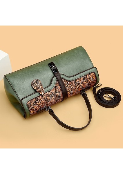 Tek Omuz Taşınabilir Crossbody Manyetik Tokalı Stil Kişiselleştirilmiş Araba Dikiş Avrupa ve Amerikan Retro Moda Kadın Çantası (Yurt Dışından)