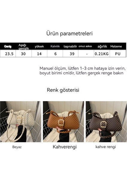 Baget Çok Yönlü Niş Tasarım Yaz Moda Retro Mizaç Tek Omuz Koltukaltı Işe Gidiş Geliş Crossbody Çantası (Yurt Dışından)