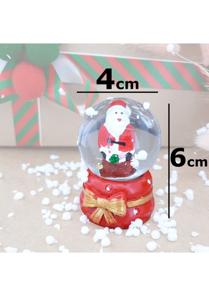 Coverzone Noel Baba Masaüstü Aydınlatma Dekoratif Hediyelik Yılbaşı Veya Doğum Günlerine Özel Tasarım 6cm x 4cm No:1