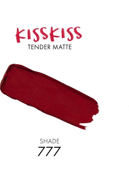 Kiss Kiss Lips Tender Matte  777 Eternal Red