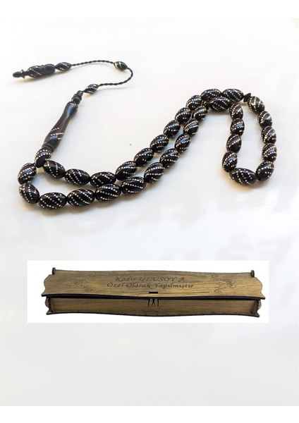 Kişiye Özel Kutulu Sistemli Işlemeli Kuka Tesbih