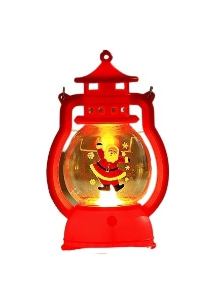Noel Dekorasyonu LED Işık Taşınabilir Küçük Gaz Lambası (Yurt Dışından)