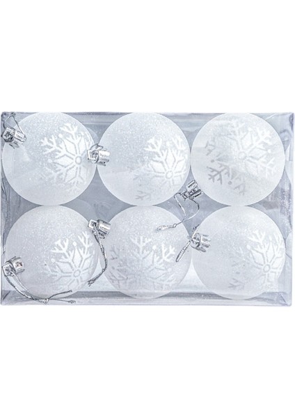 Şeffaf Kar Tanesi Noel Topu Noel Ağacı Süslemesi (Yurt Dışından)