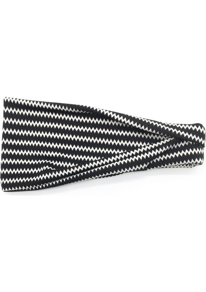 Baskılı Spor Bandı Yoga Bandı Ter Emici Kemer Terlemeyi Önleyici Bayanlar Geniş Kenarlı Başörtüsü 2 Adet (Yurt Dışından)