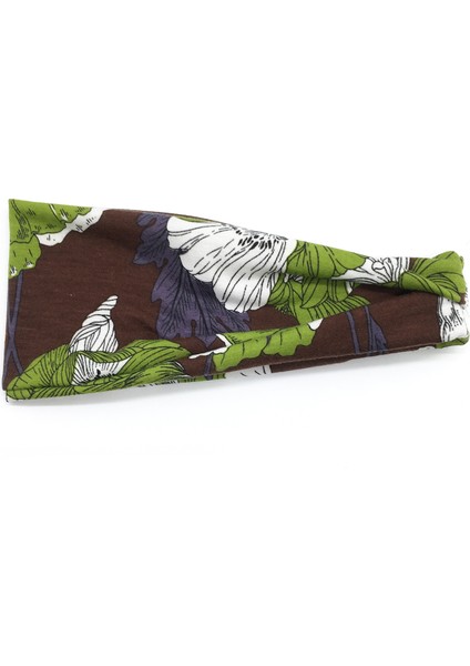 Baskılı Spor Bandı Yoga Bandı Ter Emici Kemer Terlemeyi Önleyici Bayanlar Geniş Kenarlı Başörtüsü 2 Adet (Yurt Dışından)