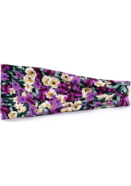 Baskılı Spor Bandı Yoga Bandı Ter Emici Kemer Terlemeyi Önleyici Bayanlar Geniş Kenarlı Başörtüsü 2 Adet (Yurt Dışından)