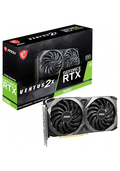 Geforce RTX3060 Ventus 2x 12G Oc 12GB Gddr6 192BIT 1xhdmı 3xdp Ekran Kartı