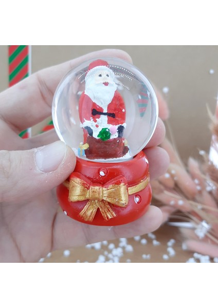 Noel Baba Kardan Adam 3'lü Set Masaüstü Aydınlatma Dekoratif Hediyelik Yılbaşı Veya Doğum Günlerine Özel Tasarım 6cm x 4cm No:5