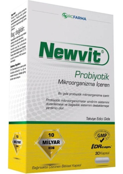 Newvit Probiyotik 30 Kapsül