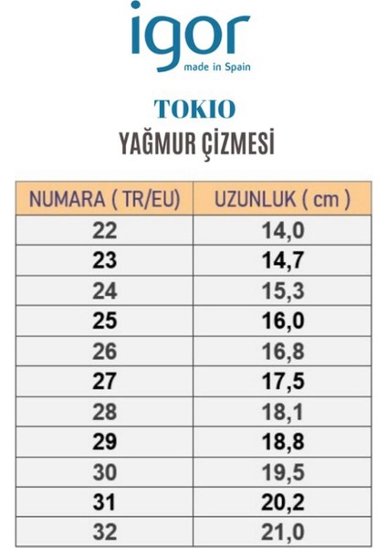 Tokio Borreguitto Içi Yünlü Yağmur Çizmesi W10290-004