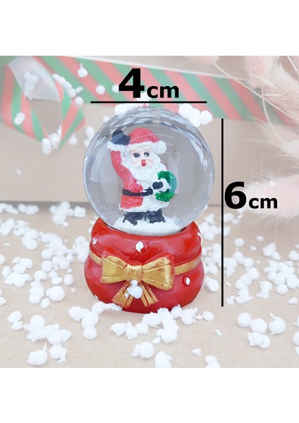 Coverzone Noel Baba Masaüstü Aydınlatma Dekoratif Hediyelik Yılbaşı Veya Doğum Günlerine Özel Tasarım 6cm x 4cm No:8