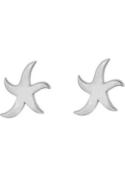 925 Ayar Gümüş Minik Deniz Yıldızı Küpe