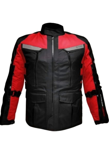 4 Mevsim Korumalı Mont Long Floresan Kırmızı